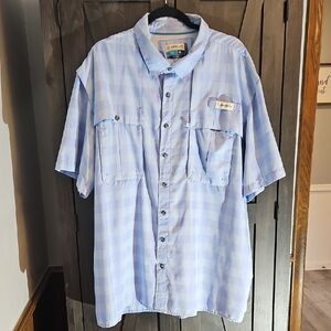 Magellan Men's Light Blue Short Sleeve Shirt